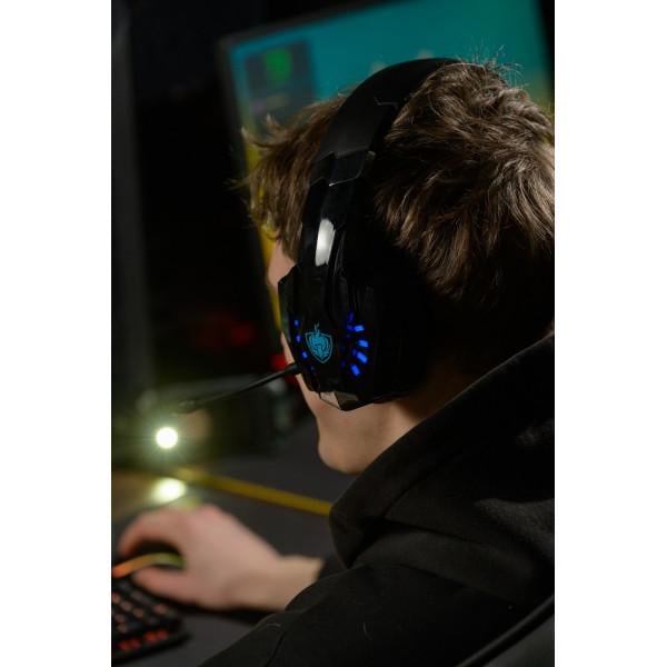 Наушники беспроводные геймерские Kotion Each G9000BT с поддержкой объемного звука 7.1 Stereo Sound Черный/Синий (1256) - фото 5 Наушники беспроводные геймерские Kotion Each G9000BT с поддержкой объемного звука 7.1 Stereo Sound Черный/Синий (1256) - фото 5