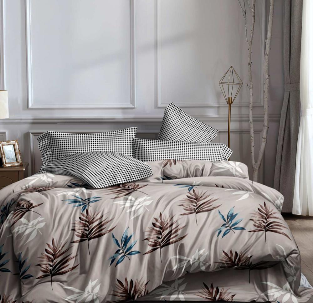 Комплект постельного белья Family Разноцветные листочки 7672 семейный бязь голд 9982513 (DR013002)