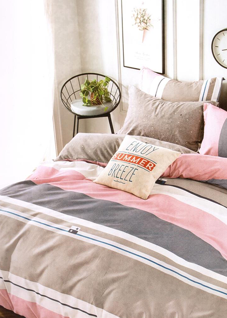 Комплект постельного белья Home comfort двуспальный простынь на резинке хлопок 9983030 DV (DR010489)
