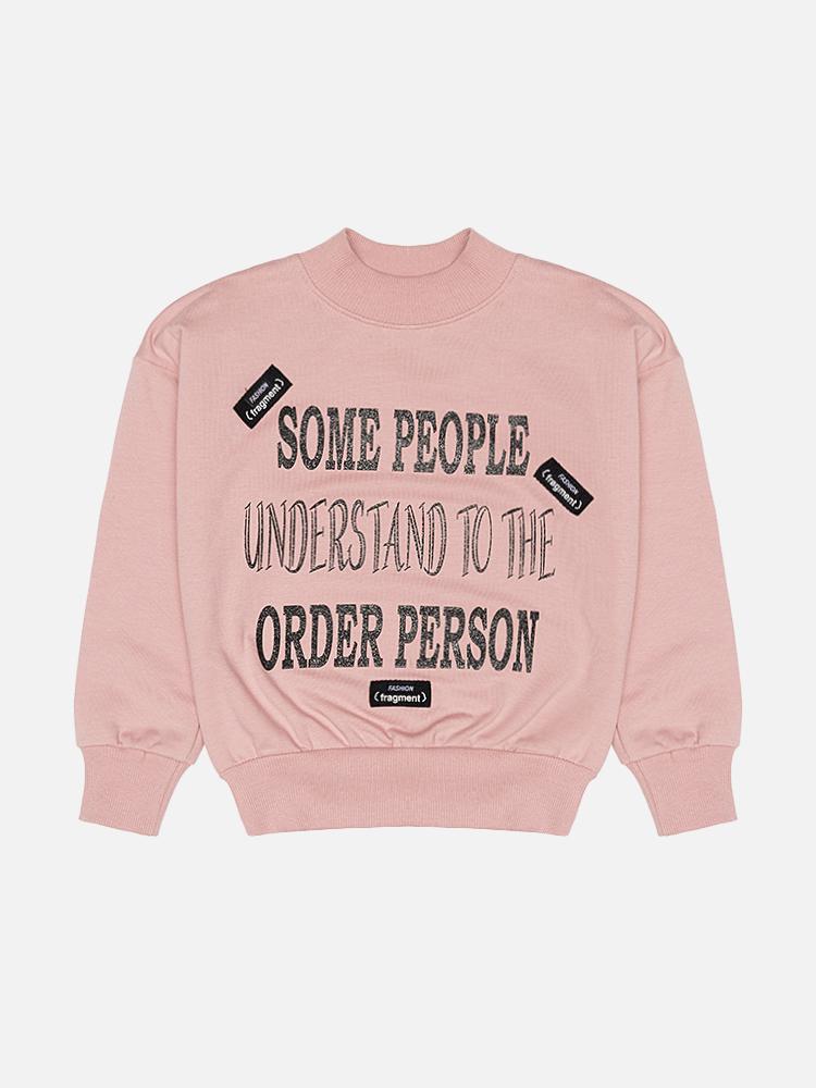 Свитшот для девочки ЦБ-00224623 116 см Пудровый (28575441)