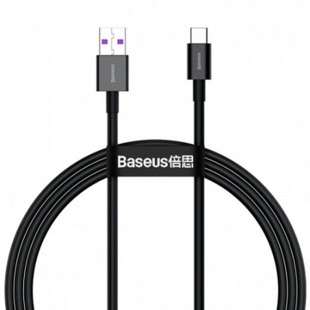 Кабель Baseus Superior Series Fast Charging Data USB to Type-C 66W 1 м Black - фото 2