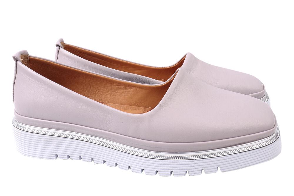 Туфли женские Molly Bessa из кожи на низком ходу р. 36 Бузок (247-21DTC)