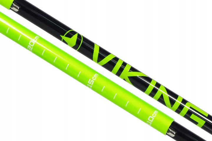 Палки трекинговые Viking Terve Poles Alu 110-130 см Black/Green (610/18/2523) - фото 3