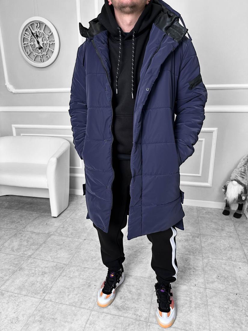 Парка чоловіча 7-484 XL Темно-синій - фото 4 Парка чоловіча 7-484 XL Темно-синій - фото 4