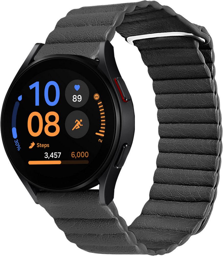 Ремінець шкіряний Genis для Galaxy Watch FE 40 мм Black (39316-2B) Ремінець шкіряний Genis для Galaxy Watch FE 40 мм Black (39316-2B)