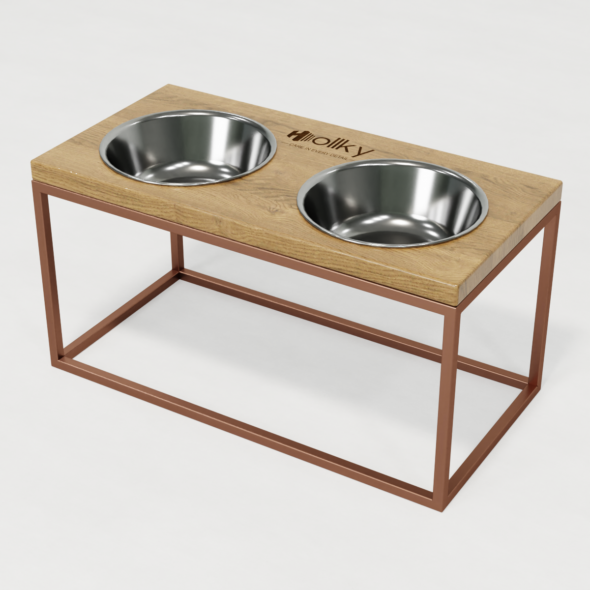 Миски на подставке для средних и больших собак Hollky Base L 2х0,95 л (BL-422120-GLNT) - фото 9 Миски на подставке для средних и больших собак Hollky Base L 2х0,95 л (BL-422120-GLNT) - фото 9