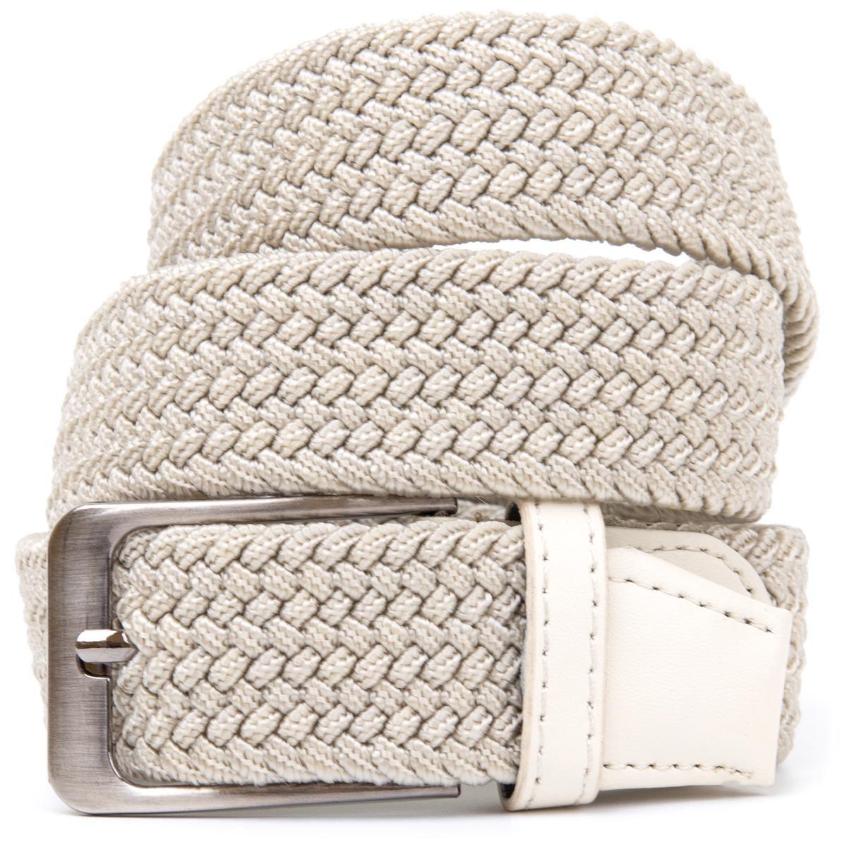 Текстильный ремень Vintage Belt 20528 для мужчин классический Белый