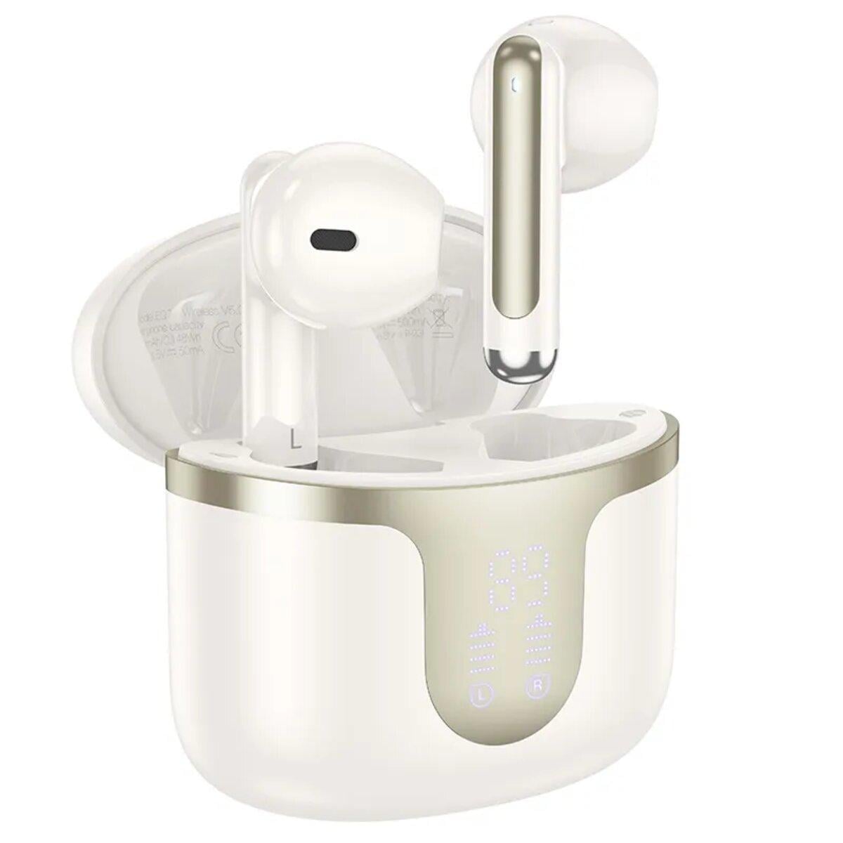 Наушники Hoco EQ7 Snowflake true wireless BT headset Milky White