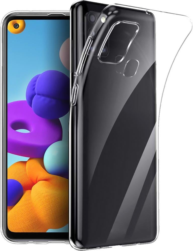 Прозрачный Чехол Samsung Galaxy A21s A217 (ультратонкий силиконовый) (15536)
