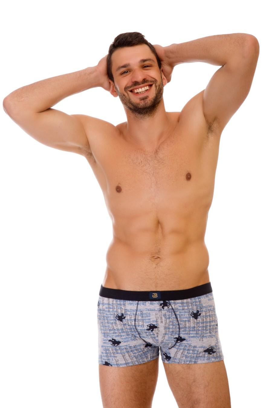 Трусы боксеры Gasoline Blu р. 50/L Серый (70841) Трусы боксеры Gasoline Blu р. 50/L Серый (70841)