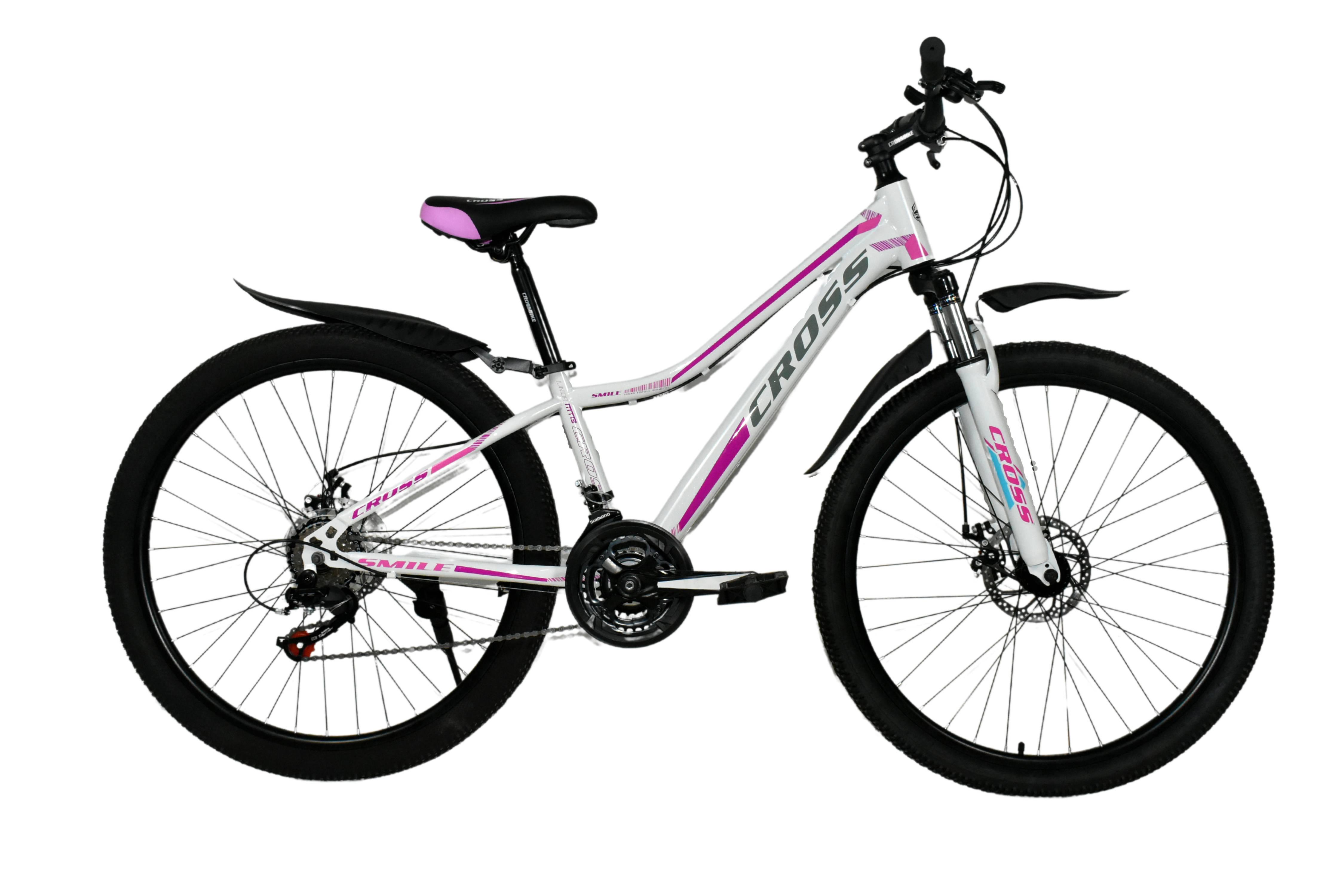 Велосипед Cross SMILE 26" 13" Бело-фиолетовый