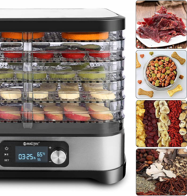 Сушарка для фруктів та овочів Maltec PerfectDry 450 Вт (1927181425) - фото 5 Сушарка для фруктів та овочів Maltec PerfectDry 450 Вт (1927181425) - фото 5