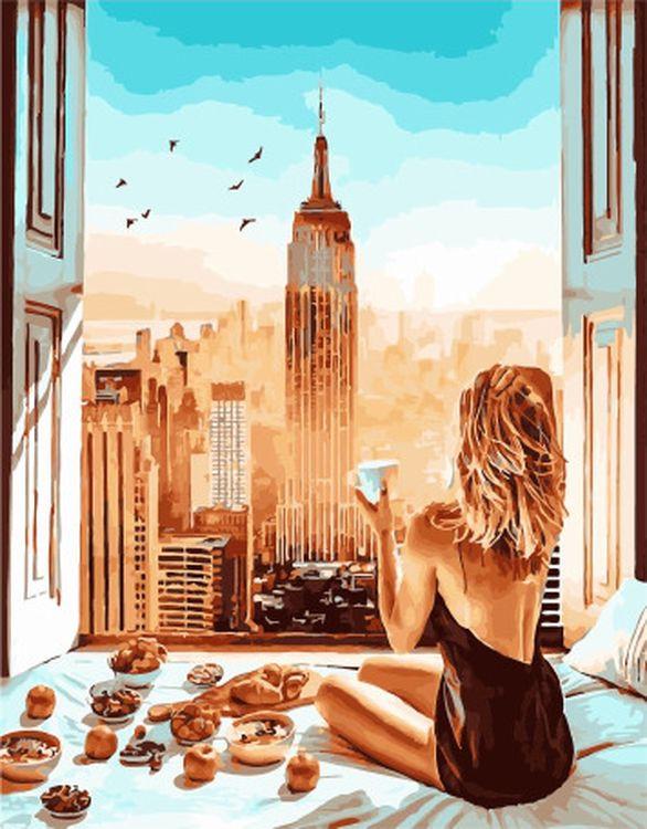 Картина по номерам Rainbow Art Приятный завтрак (GX34447-RA)