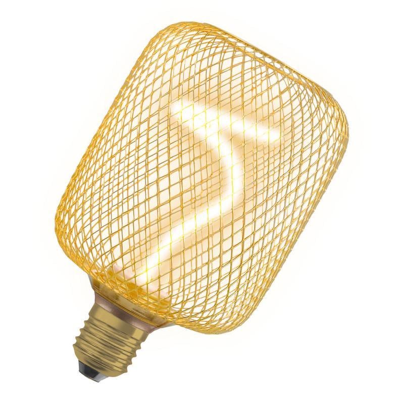 Лампа світлодіодна Osram LED DECO SQ100 філаментна 3,5W 220V 170lm 1800K E27 DIM 100x162 мм Gold (4058075840225)