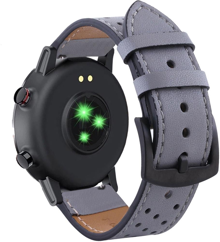 Ремешок кожаный Classico для Haylou Smart Watch RT LS05S 22 мм Grey (23198-33)