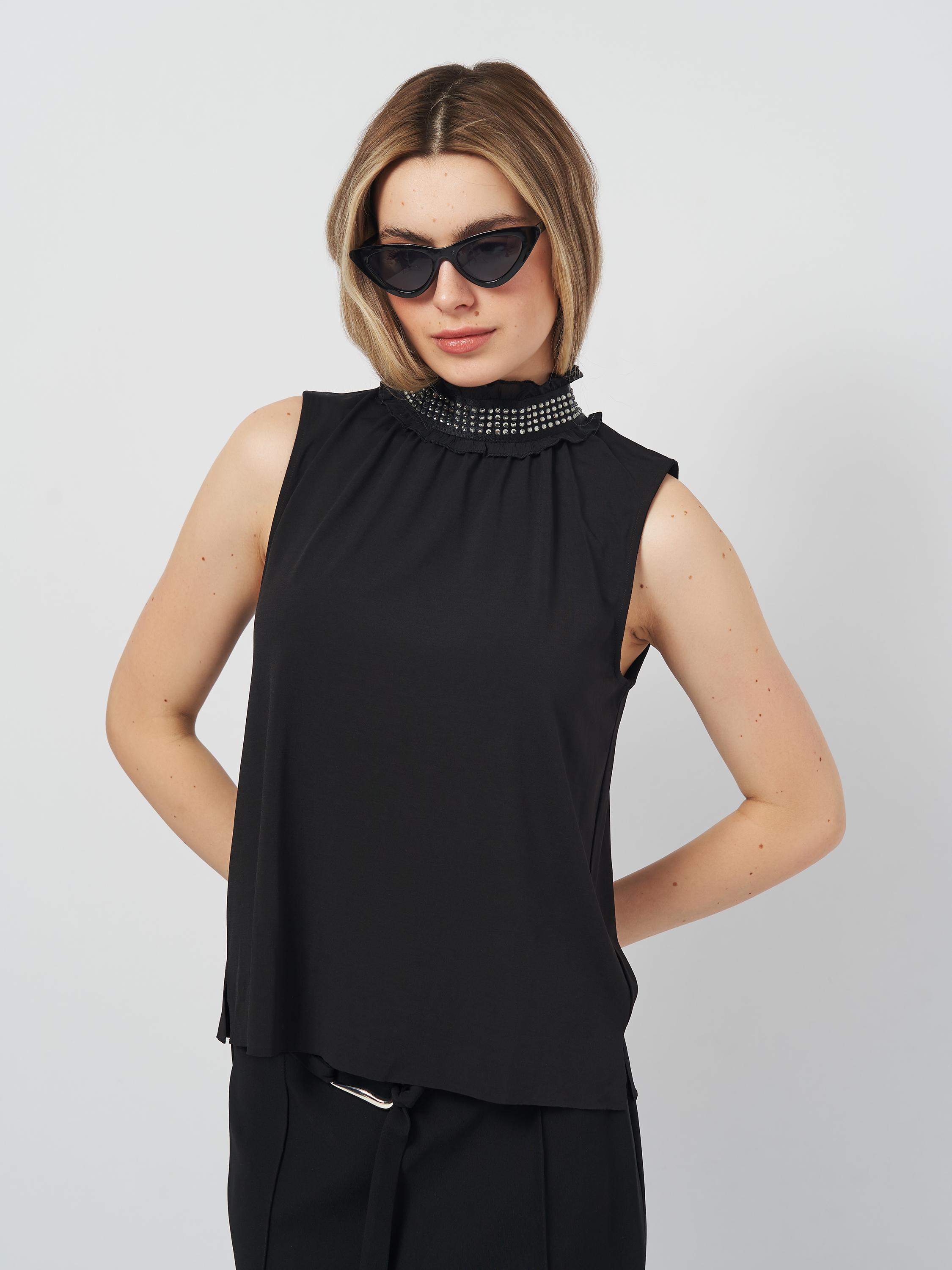 Блуза без рукава S Черный (1470258arl) - фото 4