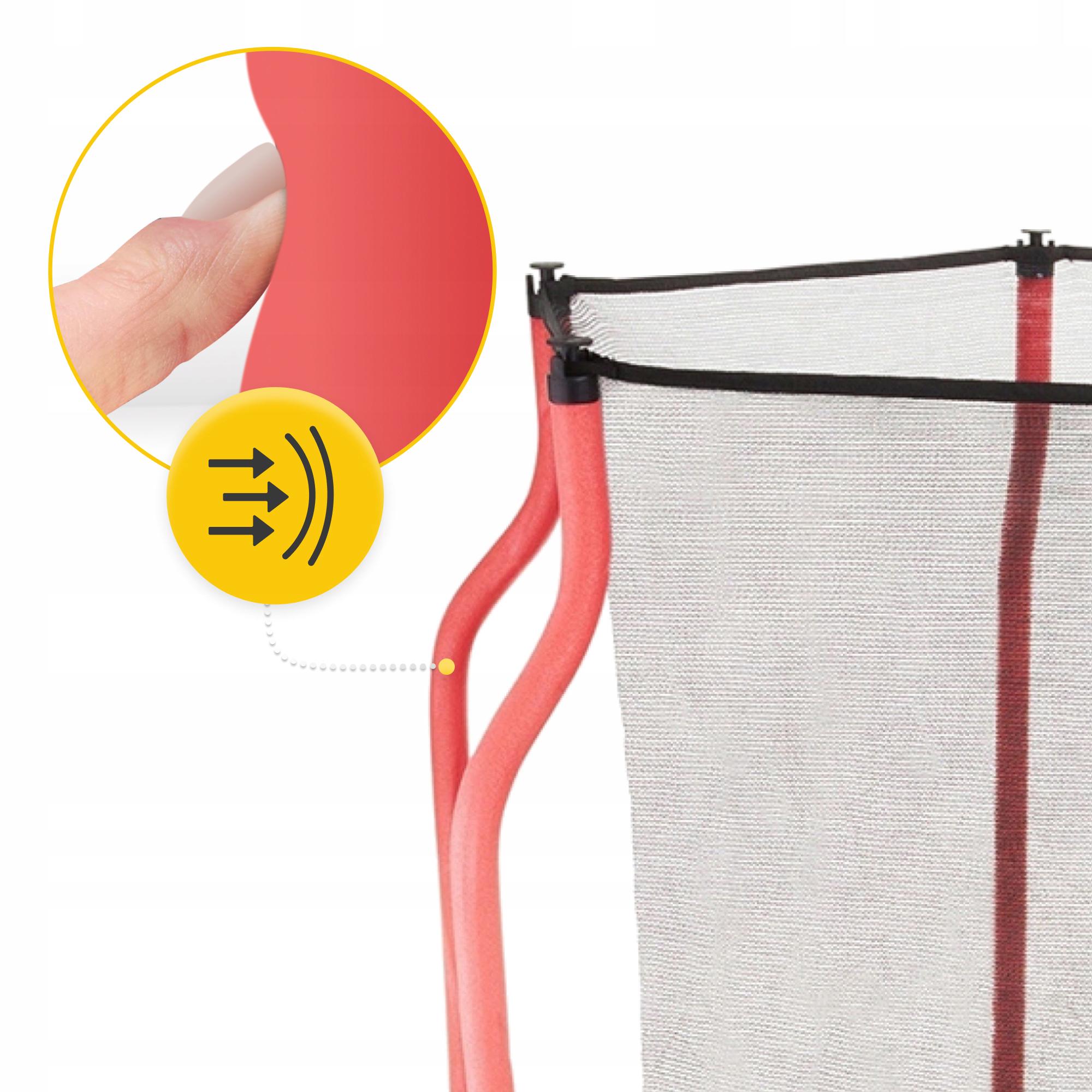 Батут детский для дома 4FIZJO Kids 140 см Green/Red (P-5907739319456) - фото 2