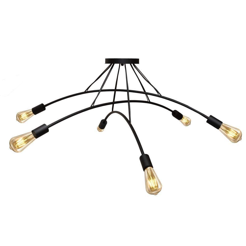 Люстра подвесная MSK Electric Orion на шесть ламп Е27 NL 9832-6 BK Черный (26526977)