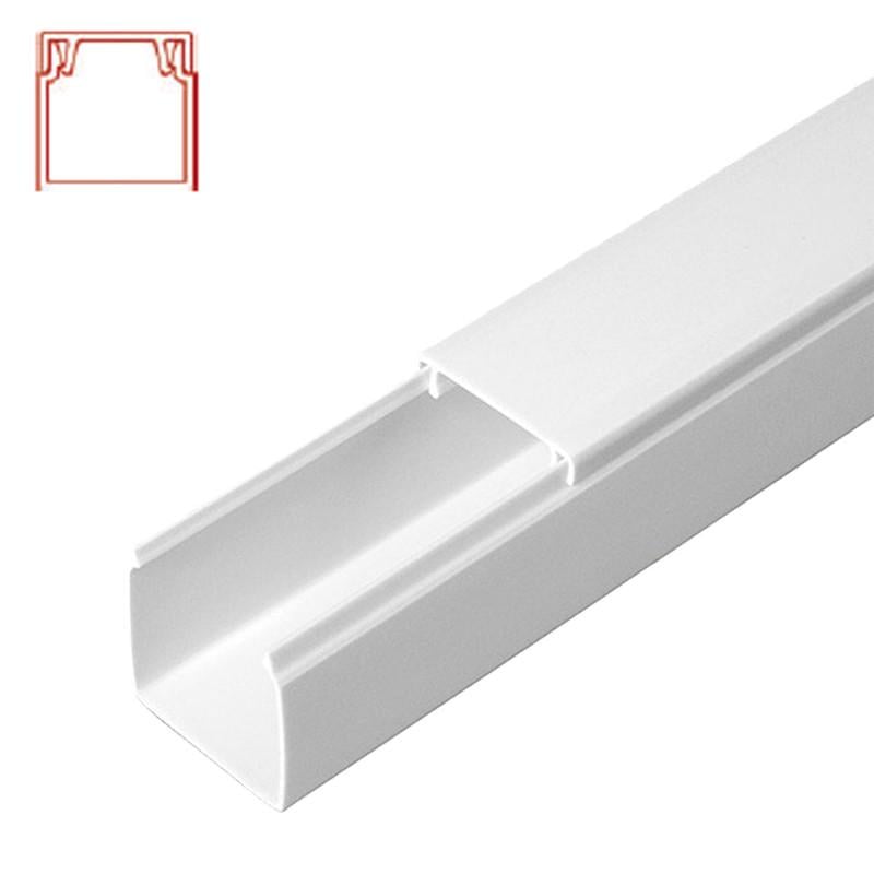 Кабель-канал Neomax 25x16 мм 2 пог.м с двойным замком ПВХ магистралтный белый (NX3204) - фото 2