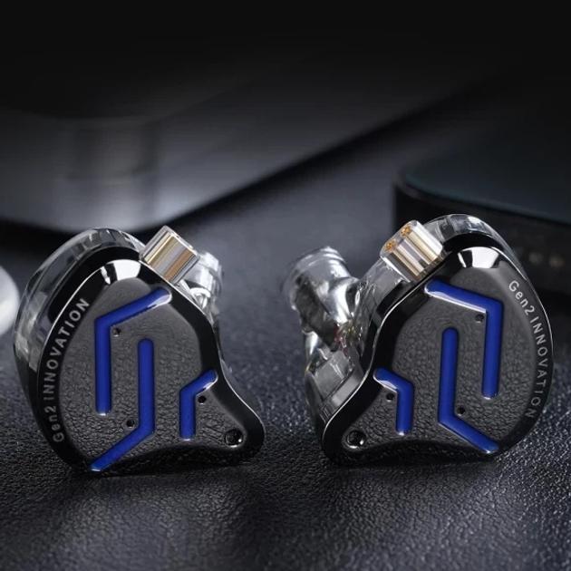 Наушники KZ Knowledge Zenith ZSN Pro 2 Mic Black - фото 3