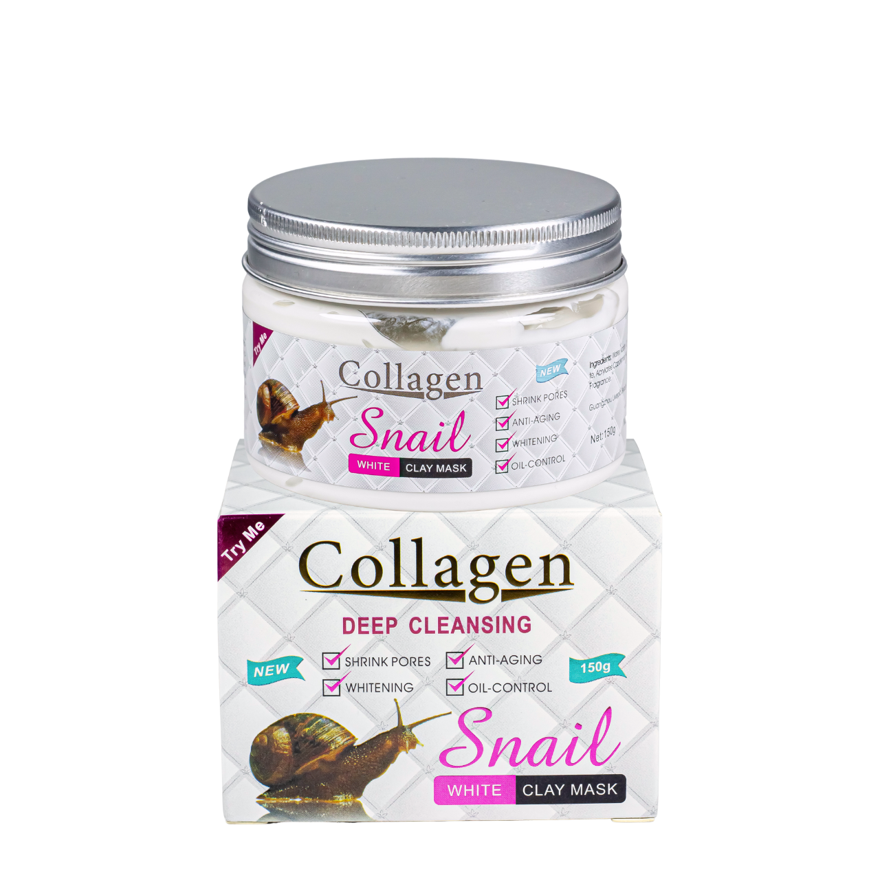 Маска для лица очистительная Collagen Snail с коалином 150 г (1374601283) Маска для лица очистительная Collagen Snail с коалином 150 г (1374601283)