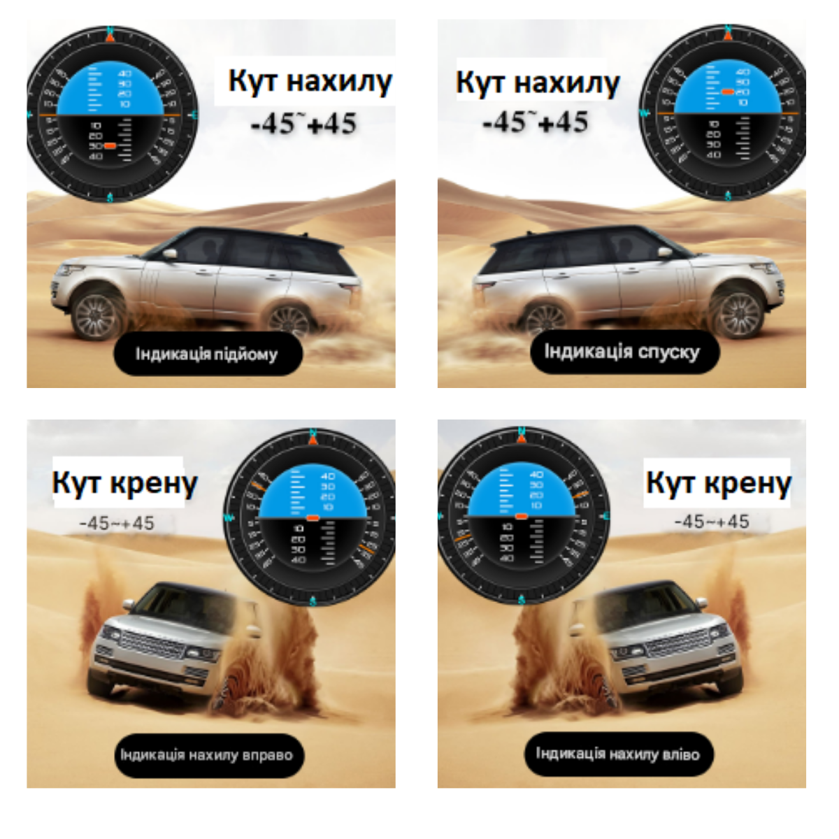 Бортовий комп'ютер OBD2 HUD XS GPS (2739821262) - фото 3