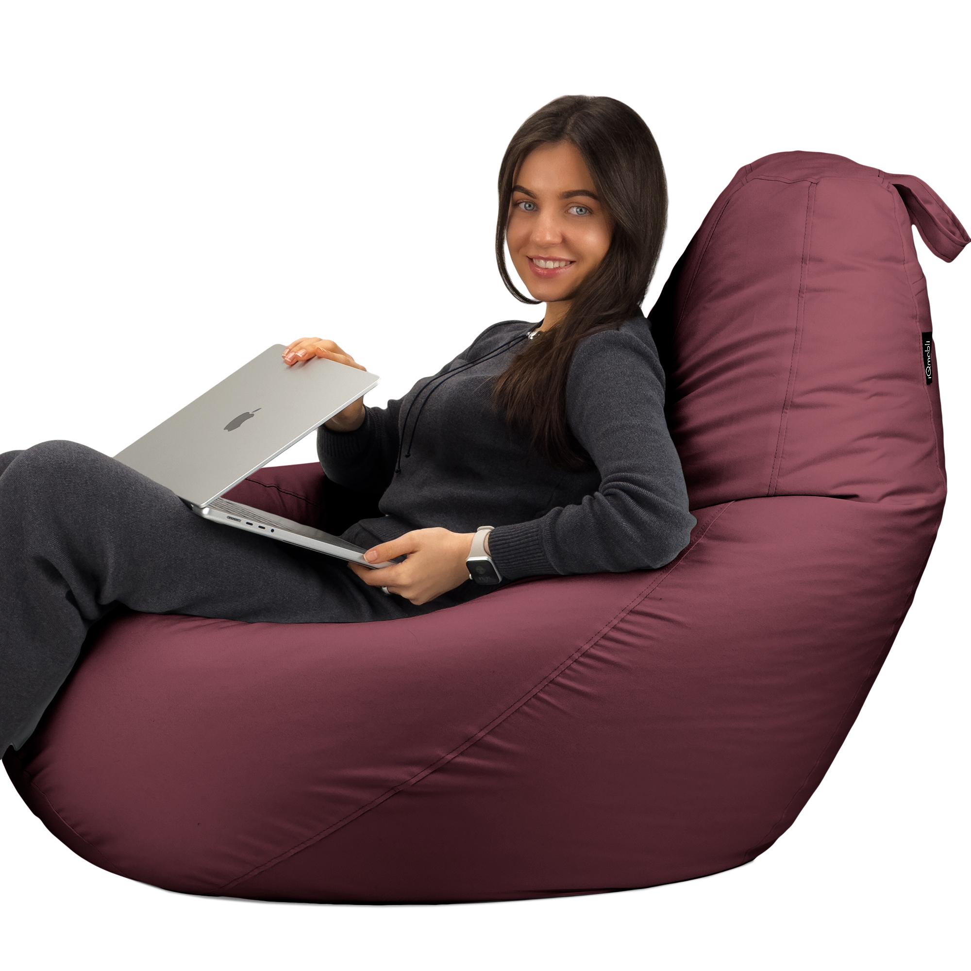 Крісло-мішок Студія Комфорту Груша оксфорд флекс 150х100 см Бордовий (9012315) - фото 3 Крісло-мішок Студія Комфорту Груша оксфорд флекс 150х100 см Бордовий (9012315) - фото 3