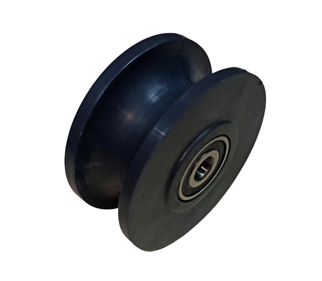 Ролик с канавкой под трос и веревку 80 мм