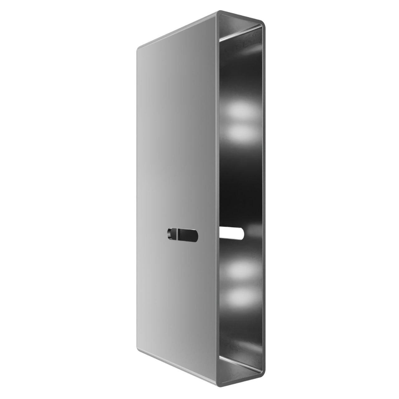 Коробка монтажная приварная стальная для замков антивандальная 183х70х25 мм (2673020080/К1763)