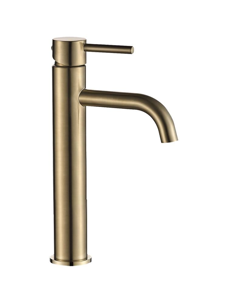 Змішувач для раковини VBI MILANO BRUSHED високий Gold (2810366178)