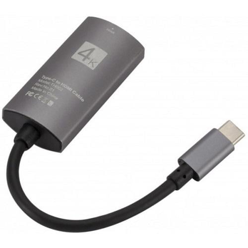 Перехідник USB 3.1-Type-C-HDMI F 4K 30HZ Value S0936 кабель 0,1 м Чорний (573223) Перехідник USB 3.1-Type-C-HDMI F 4K 30HZ Value S0936 кабель 0,1 м Чорний (573223)