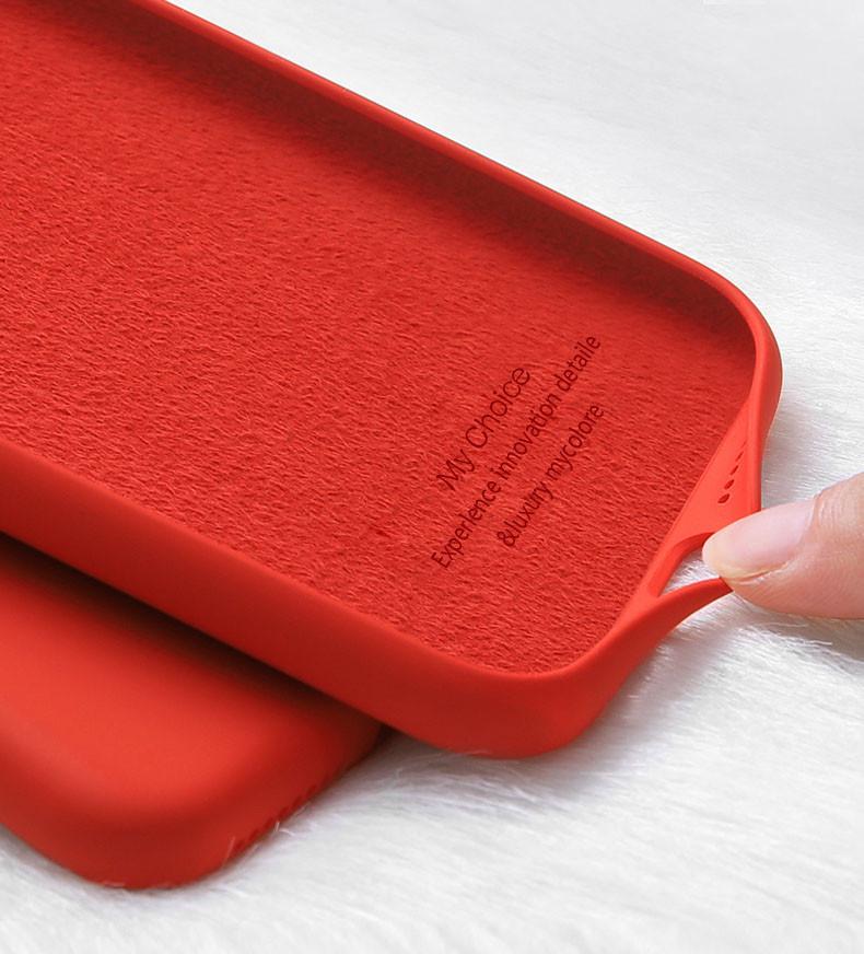 Силіконовий чохол Xiaomi Redmi 7A з мікрофіброю Liquid Silicon Case Хакі Хакі 2289P - фото 3