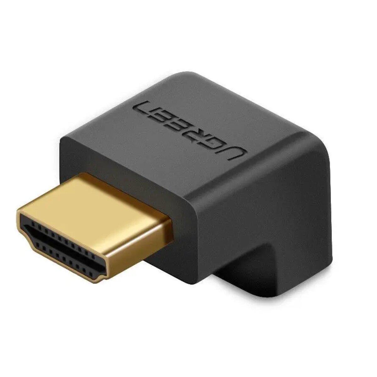 Адаптер HDMI UGREEN 4K 90° UGR-20109 Male to Female угловой для телевизоров и мониторов (611494)