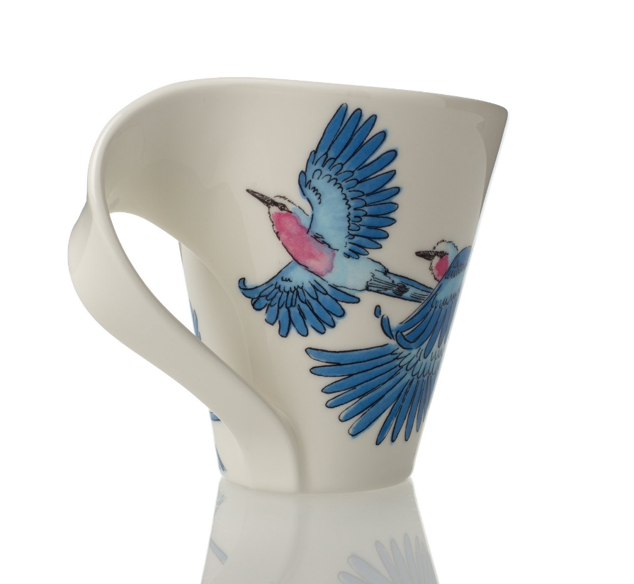 Чашка для кофе Villeroy & Boch NewWave Lilac Breasted Roller 240 мл (1042009100) - фото 3 Чашка для кофе Villeroy & Boch NewWave Lilac Breasted Roller 240 мл (1042009100) - фото 3