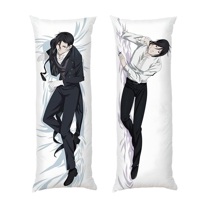 Подушка дакимакура Sebastian Black Butler габардин 140х45 см Подушка дакимакура Sebastian Black Butler габардин 140х45 см