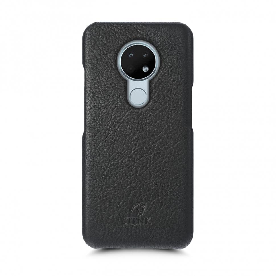 Кожаная накладка Stenk Cover для Nokia 6.2 Черная (69341) Кожаная накладка Stenk Cover для Nokia 6.2 Черная (69341)