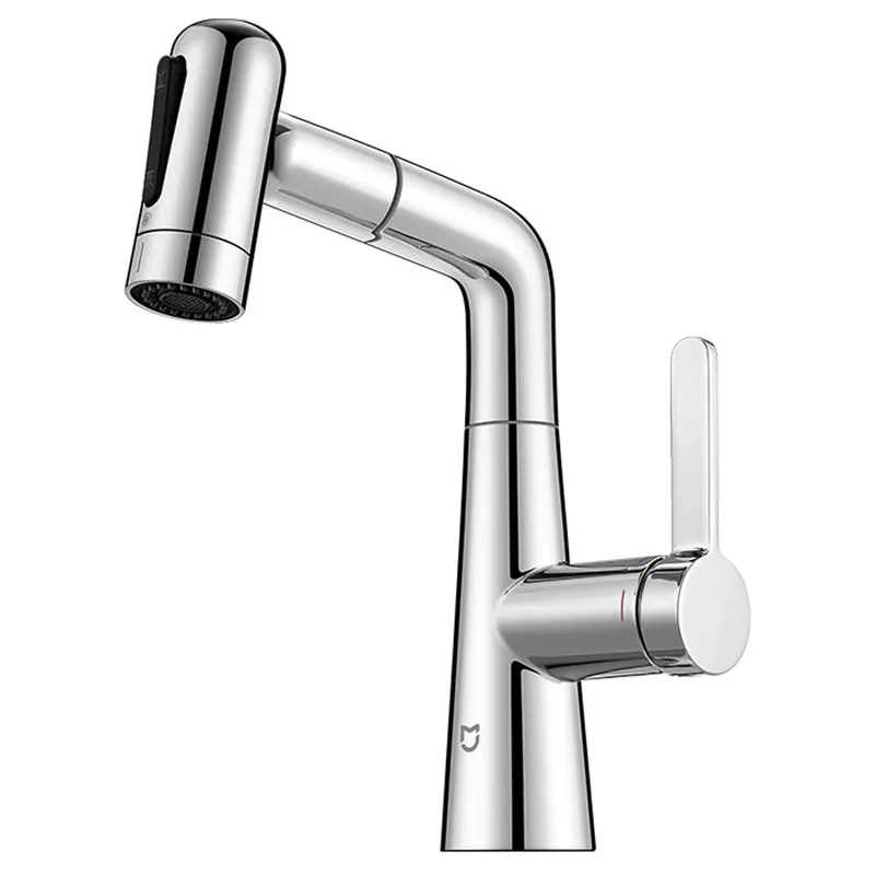 Смеситель для раковины выдвижной MiJia Pull-out Basin Faucet S1 MJCLSMPLT01DB Silver Смеситель для раковины выдвижной MiJia Pull-out Basin Faucet S1 MJCLSMPLT01DB Silver