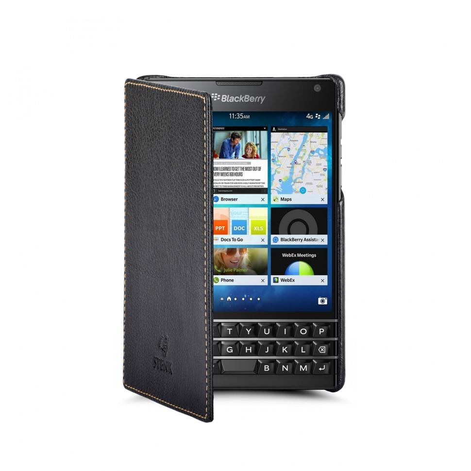 Чехол книжка Stenk Premium для BlackBerry Passport Черный (11355)