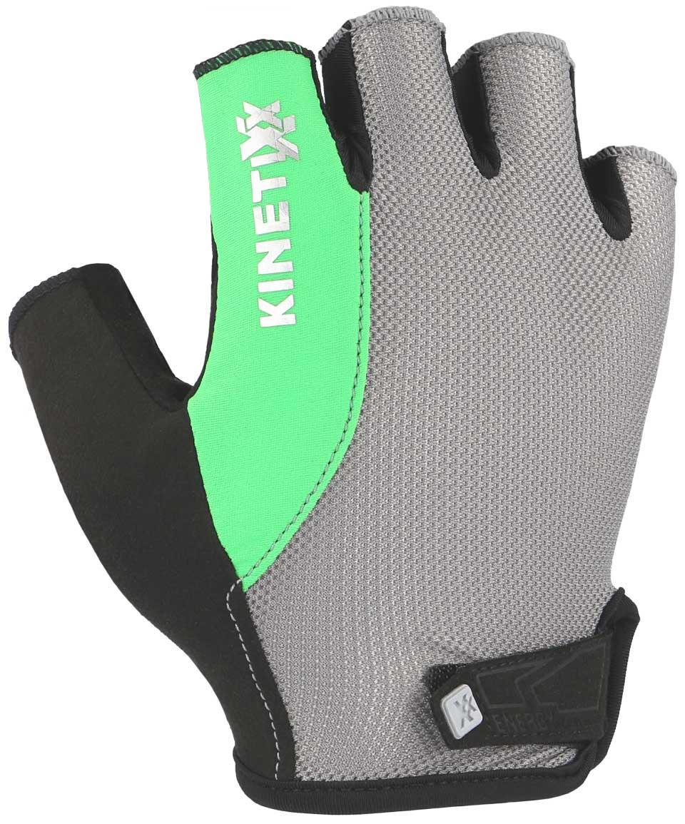 Велорукавички KinetiXx Liam Active Bike Glove unisex без пальців р. 8 Сірий/Салатовий - фото 1