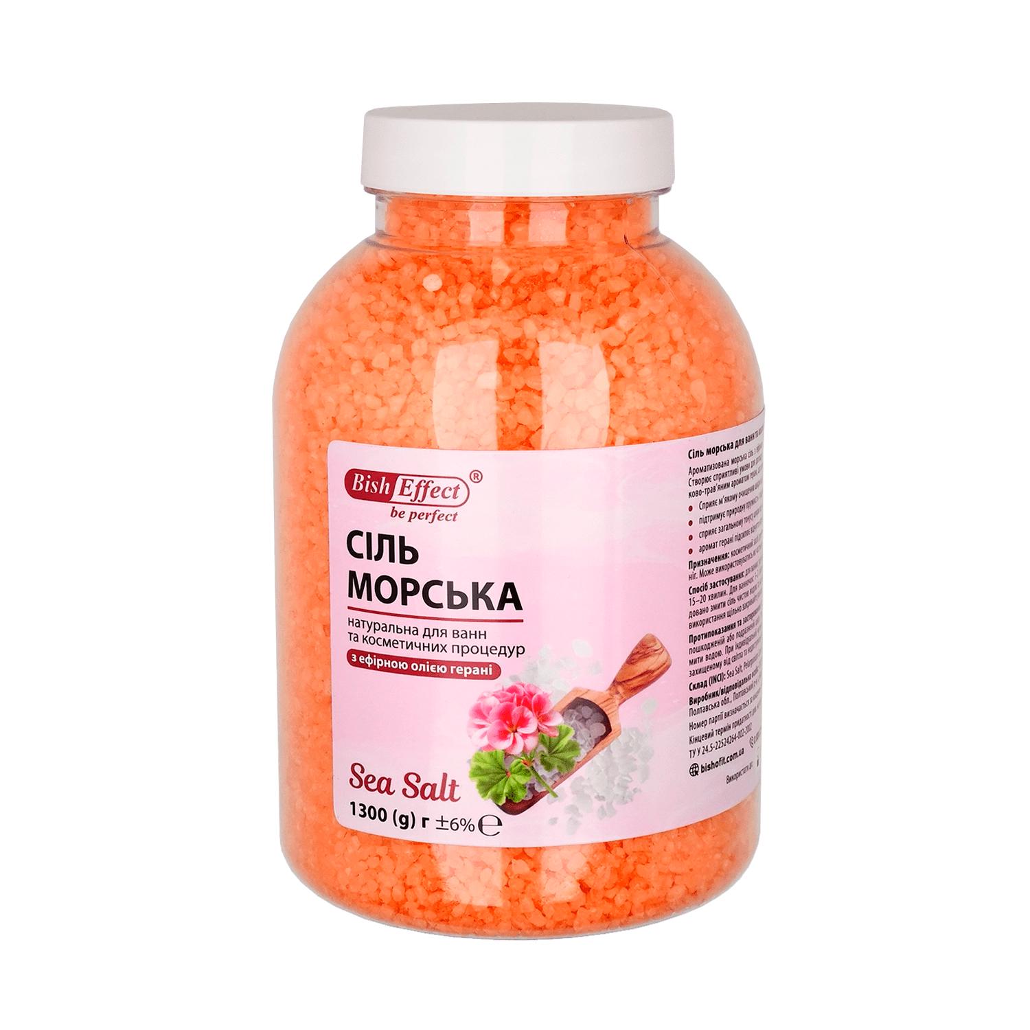 Морская соль для ванн Bisheffect с геранью 1300 г (1011054-Other) - фото 1 Морская соль для ванн Bisheffect с геранью 1300 г (1011054-Other) - фото 1