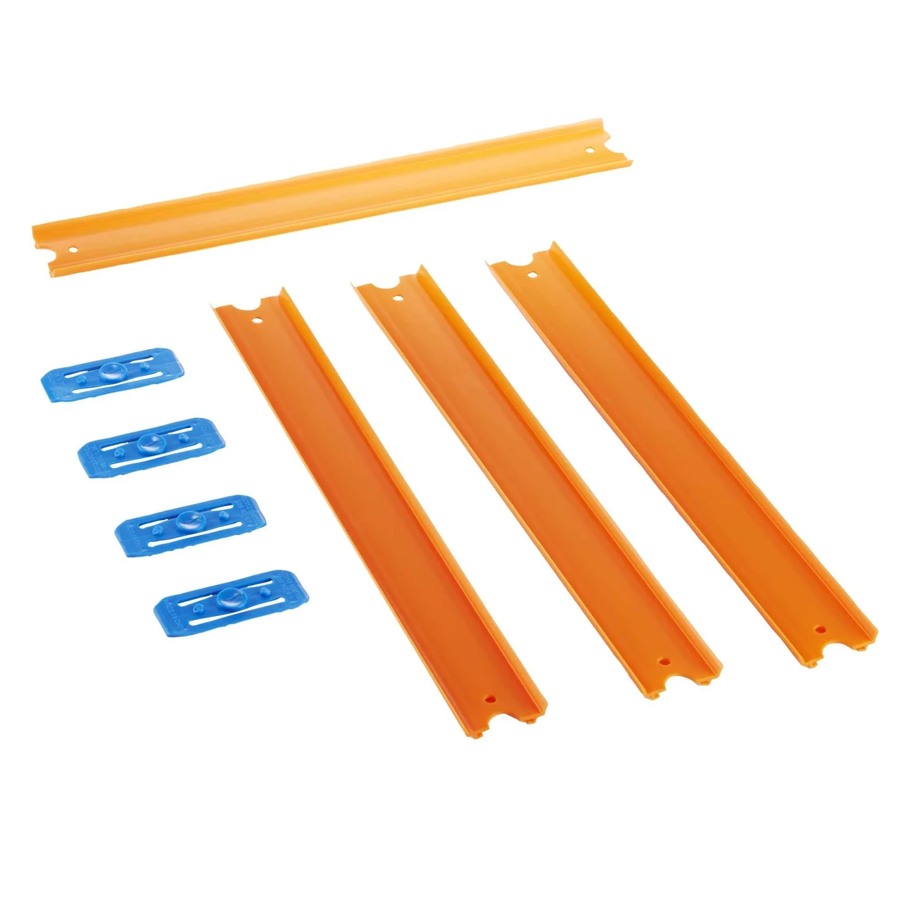 Трасса Hot Wheels Track Builder Unlimited Straight Track Pack 4 Connectors & 4 Straight Pieces (2556728473)