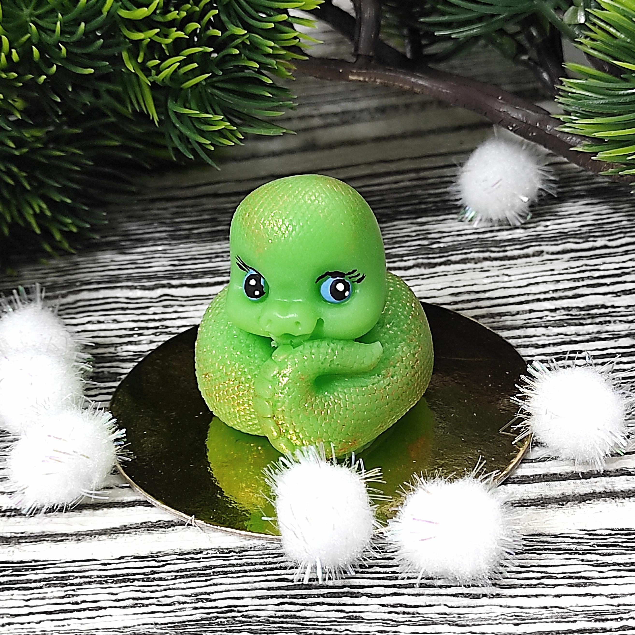 Мыло Bila Lileya Змея в пакете на Новый год ручная работа (MS-00718)