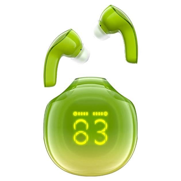 Наушники беспроводные ACEFAST T9 Crystal (Air) color Bluetooth 5.3 earbuds 480 mAh Avocado Зеленый