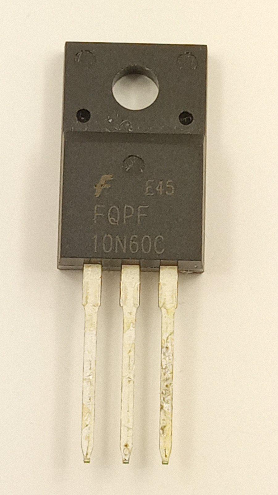 Транзистор FQPF10N60C n-channel 600V 10A 0,38Om TO-220FP