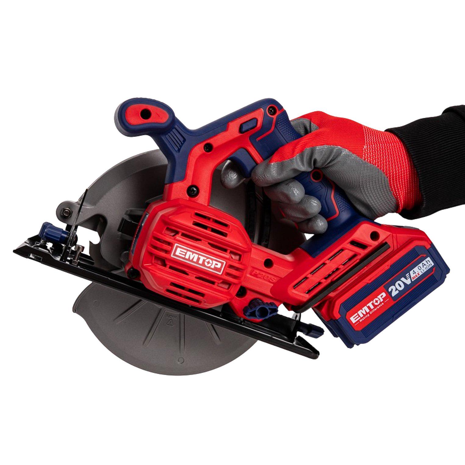 Пила дискова акумуляторна EMTOP ELCS18511 - фото 3 Пила дискова акумуляторна EMTOP ELCS18511 - фото 3