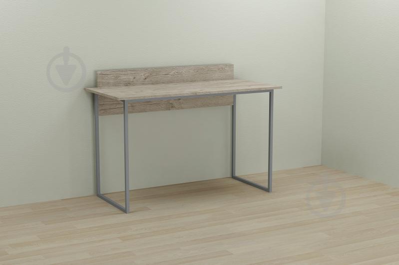 Комп'ютерний стіл Ferrum-decor Скай 75x120x60 сірий ДСП Дуб Шервуд 16мм