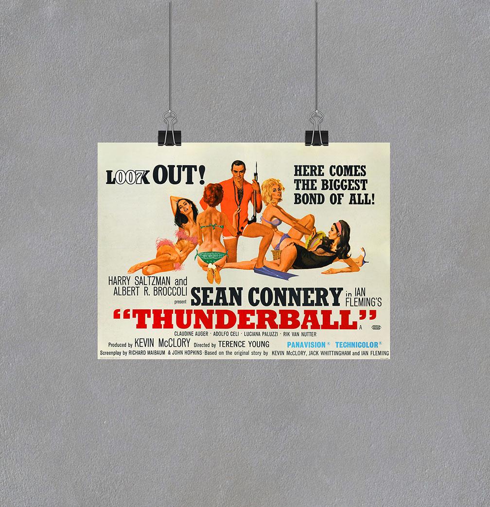 Постер Шаровая молния 1965 г. Режиссёр Теренс Янг художник Роберт МакГиннис А-4 (Afisha2057010_Poster)