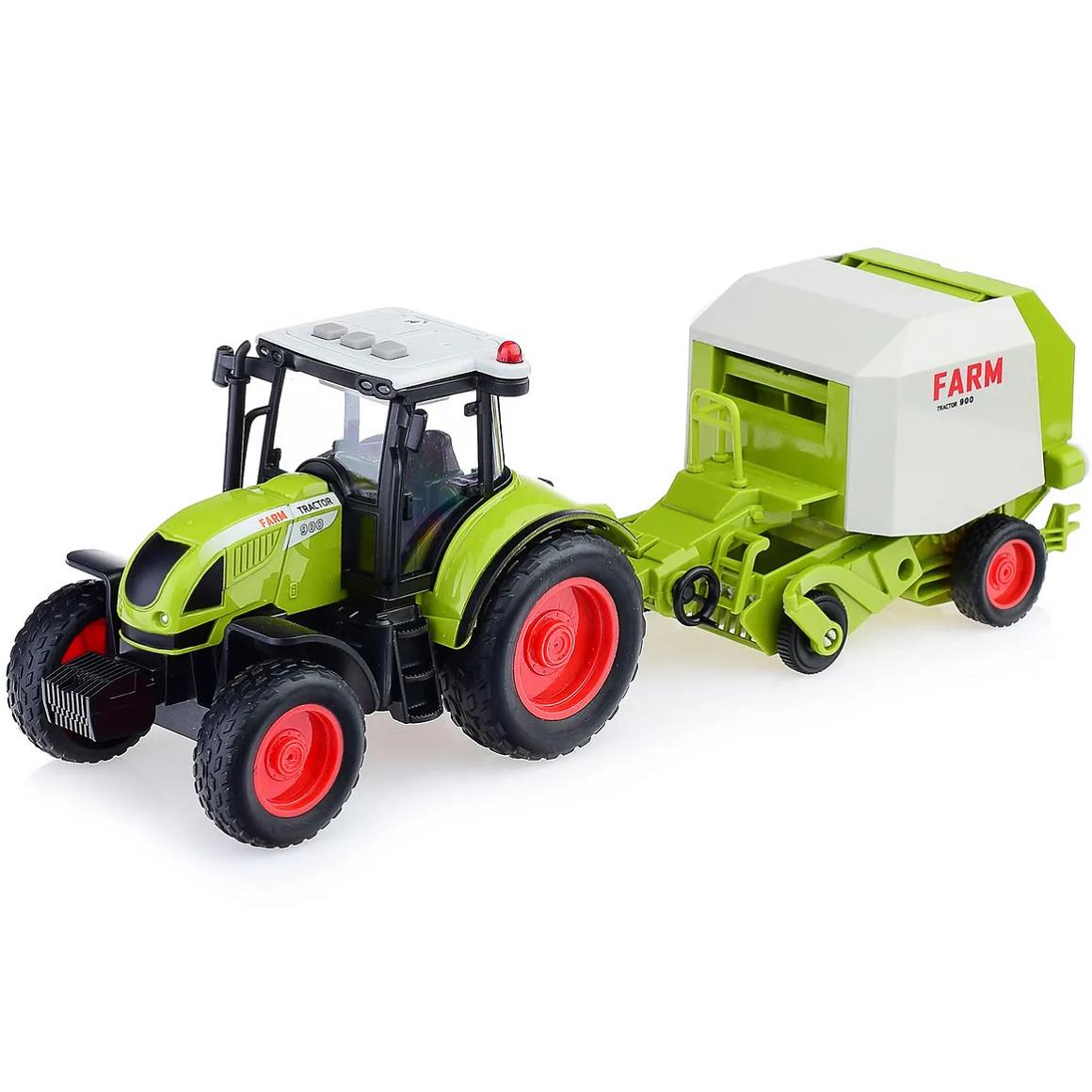 Игрушечная техника Трактор с пресс-подборщиком для сена (28443899)