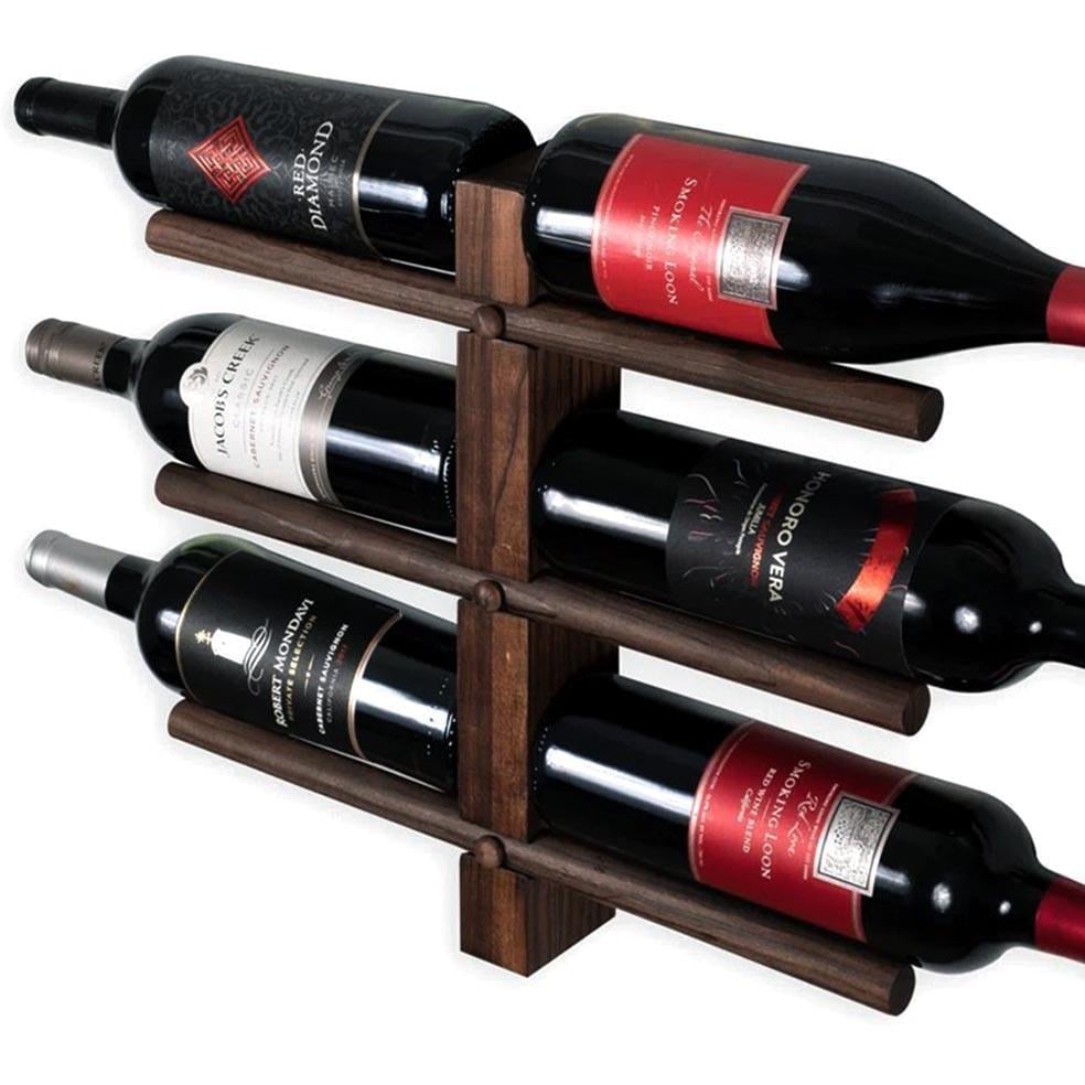 Полка для вина настенная из дерева Хоротоми Робуста (ПНК-017436)