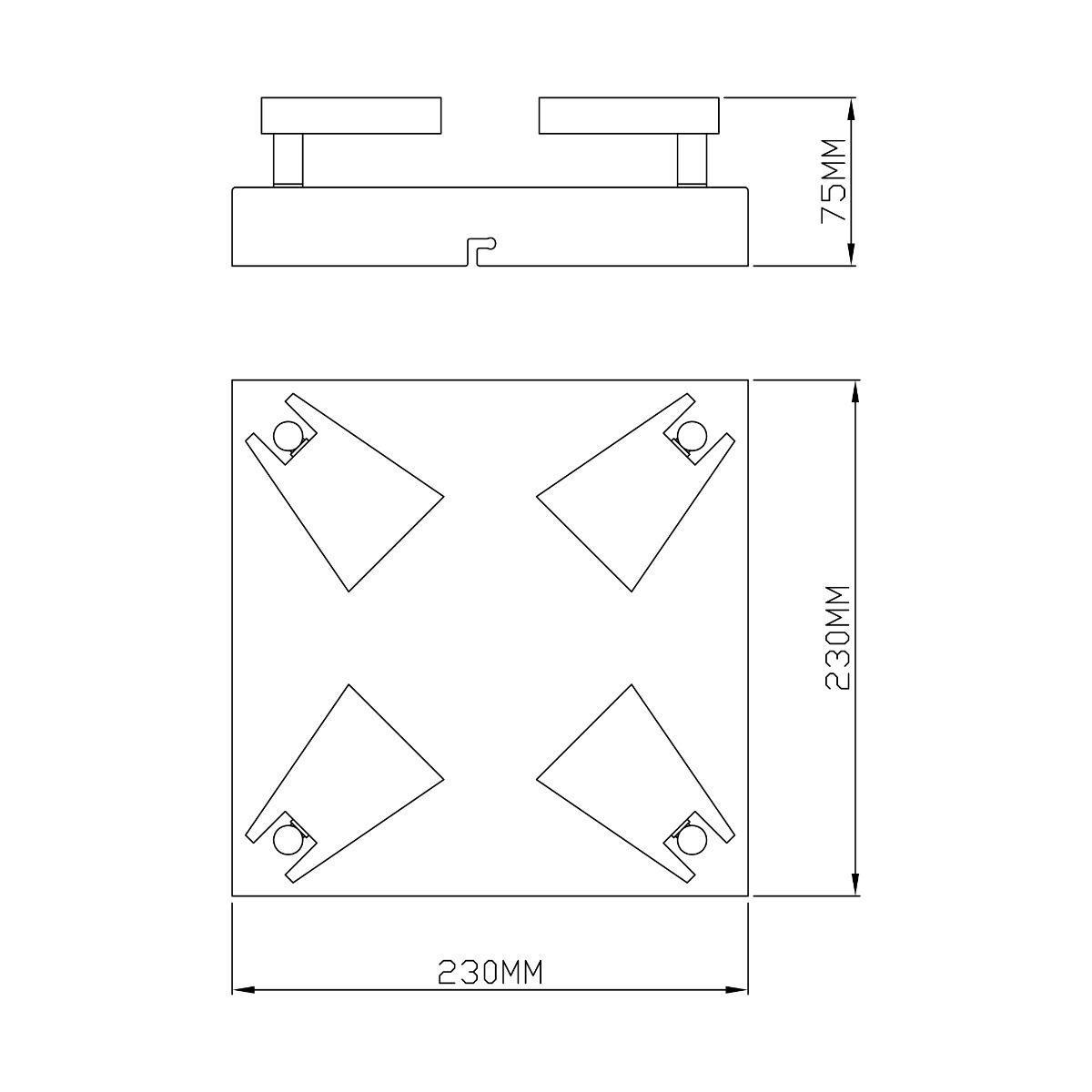 Люстра SPAZIO (CK99603A-4) - фото 2